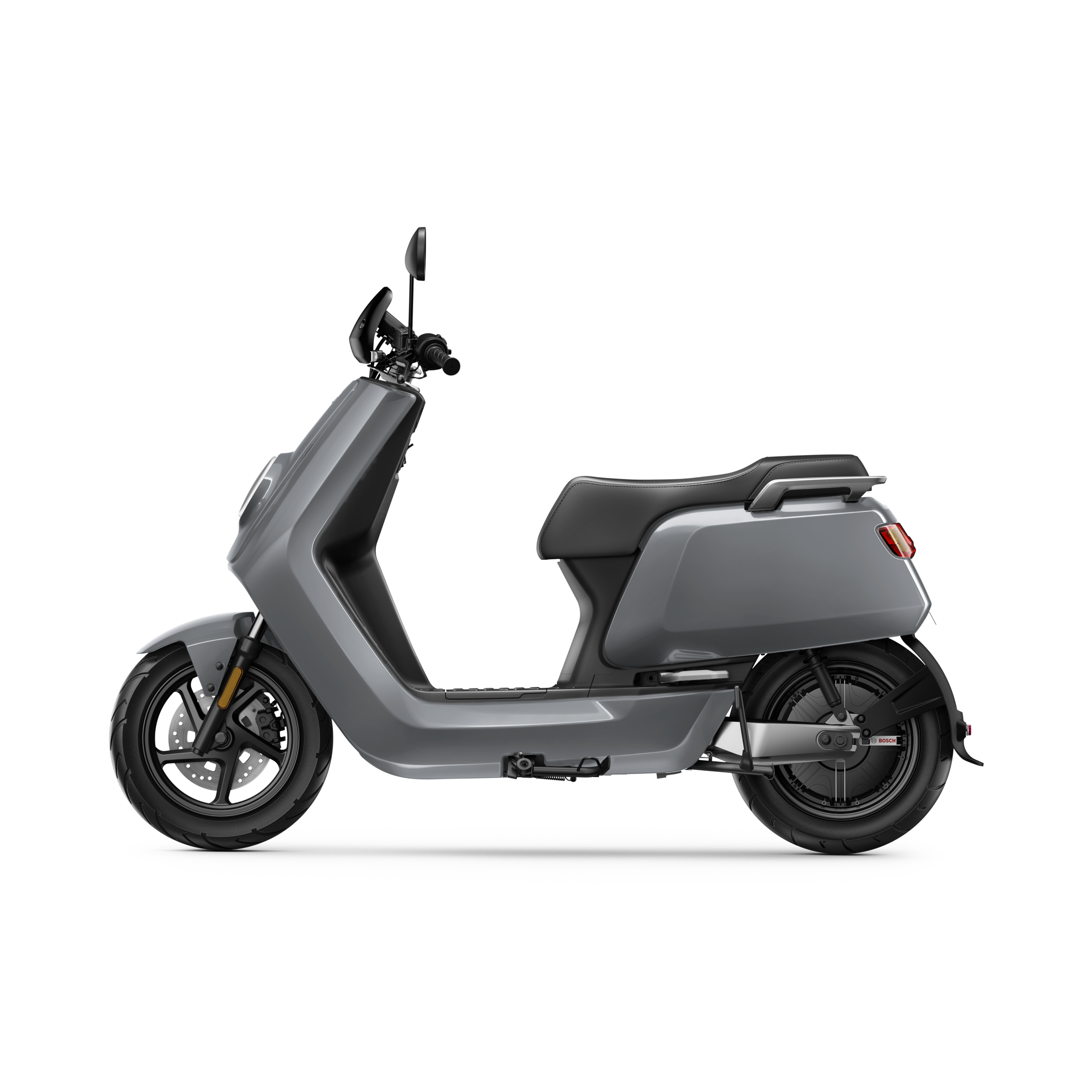 NIU FQi 500 Glanz Grau – Seitenansicht von links 90 Grad