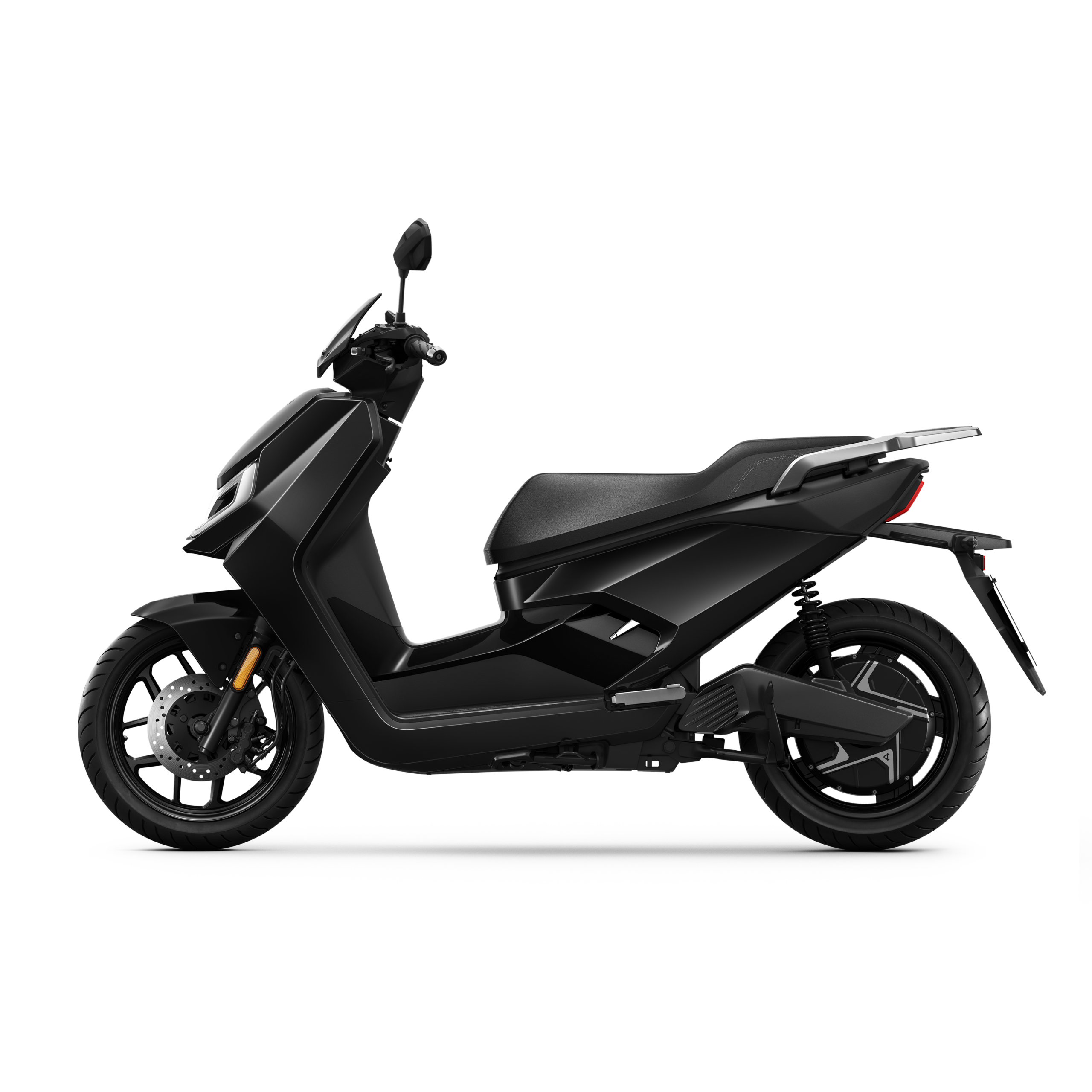 NIU FQi 500 Schwarz – Seitenansicht von links (90°)